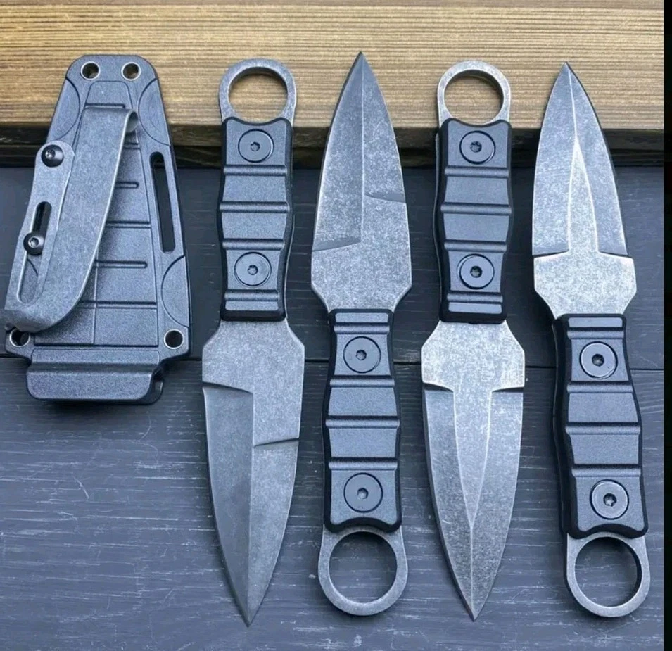 Cuchillo de hoja fija de 7,5" funda Full Tang bolsillo EDC cuchillo de cuello ENVÍO GRATUITO Foto 2 de 4