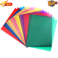 16 Pack Color Gels for Lighting Color Correction Gels for Photography Lighting