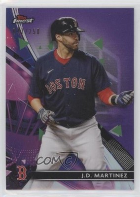 2021 Topps Finest Purple Refractor 47/250 JD Martinez #48 v6p