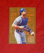  1995 Flair Hot Numbers #7 Mike Piazza Los Angeles Dodgers MLB Card NM-MT+