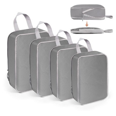 Koffer Organizer Set 4teilig, Packing Cubes Compression, Wasserdichte Packwür...