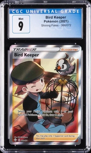 2021 POKEMON SHINING FATES #66 BIRD KEEPER CGC 9