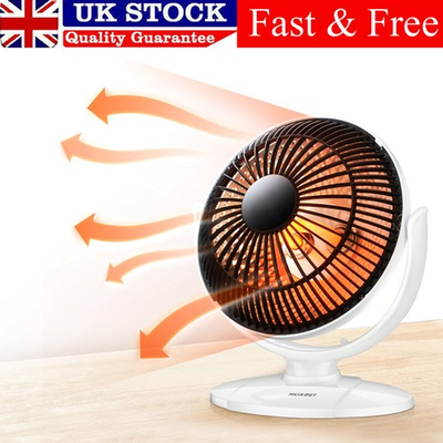 #ad 200W 6quot; Electric Heater Fan Winter Air Warmer Silent Desk Home Office Daily Use $29.34