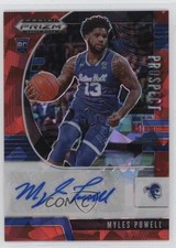 2020-21 Panini Prizm Draft Picks Prospect Red Ice Myles Powell #PA-MY Auto 1s5k