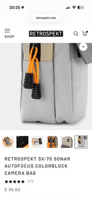 The RETROSPEKT SX-70 Sonar AutofocUs Colorblock Camera Bag