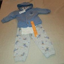 Disney Baby Mickey Mouse 3-Piece Outfit Set Hoodie Joggers Bodysuit 12M NWT