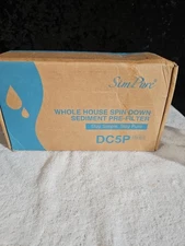 SimPure 40/200 Micron Spin Down Sediment Filter, Reusable Whole House DC5P
