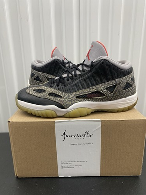 #ad #ad NIKE AIR JORDAN 11 RETRO LOW IE BLACK CEMENT SIZE 11 919712 006 $65.00