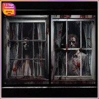 Halloween Fensterbilder Deko 2 StüCk FüR Innen Und AußEn Dekorativ