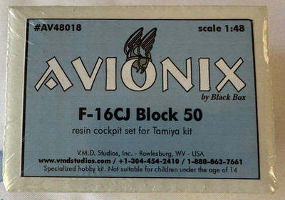 1/48 AVIONIX  NO. AV48018 F-16CJ BLOCK 50  COCKPIT SET FOR TAMIYA KIT