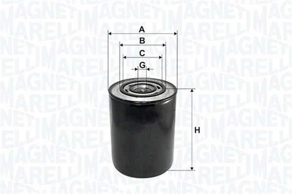 MAGNETI MARELLI-OE 153071760101 Oil Filter for ALFA ROMEO,CITROËN,FIAT,IVECO,LAN