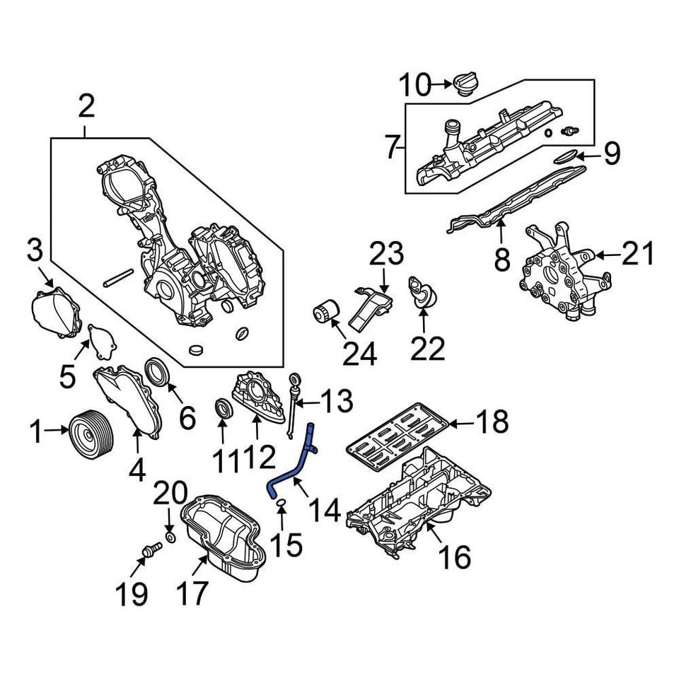 For Nissan Titan 2004-2015 Nissan 111507S000 Engine Oil Dipstick Tube - Изображение 3 из 4