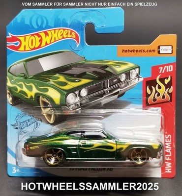 HOT WHEELS ''1973 FORD FALCON XB'' HW FLAMES GHD65-D521 GRÜN OVP UNGEÖFFNET