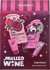 TONYMOLY - New Mask And Body 4 Piece Set I'M POMEGRANATE I M RED WINE SEALED