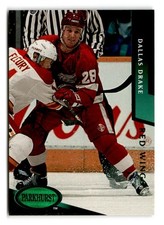 1993-94 Dallas Drake Parkhurst Rookie Emerald Ice - Detroit Red Wings