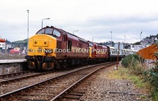 Original Railway Slide: Class 37 Diesels 37411/419 at Oban 2000 HRT Tour  P-1830