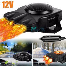 Portable Electric Ceramic Car Heater 12V Heating Fan Defogger Defroster Demister