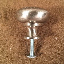 Lot 21 Brushed Nickel Finish Heavy Solid CABINET KNOBS About 1-1/8 In. Diameter