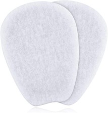 Unisex Medium Size 3 Pairs of Felt Tongue Cushion Inserts for Shoes White