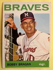 1964 Topps #506 Bobby Bragan Milwaukee Braves VG - FREE SHIPPING