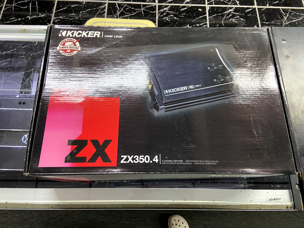 KICKER 10ZX350.4 4-CHANNEL AMPLIFIER *CLASSIC* | eBay KICKER 10ZX350.4 4-CHANNEL AMPLIFIER *CLASSIC* | eBay