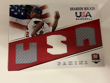 BRANDON WALKER 2015 Panini USA Baseball Box Set TRIPLE GU Jersey RELIC #'d/99