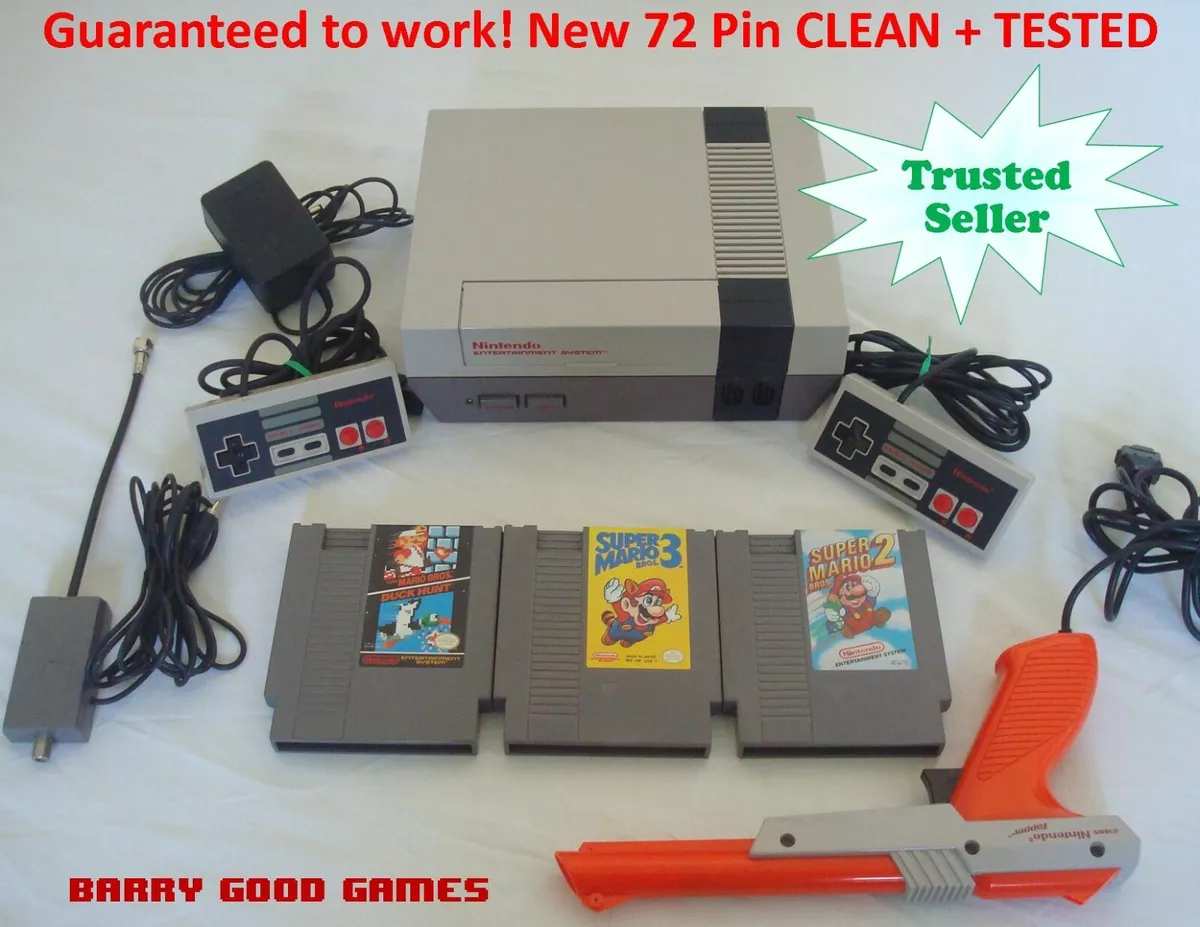 NINTENDO NES CONSOLE ORIGINAL SYSTEM GAMES SUPER MARIO 1 2 3 +YOU PICK  BUNDLE+