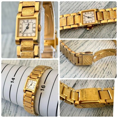 agete watch square face antique style Rare Used From Japan