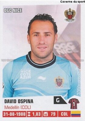 N°350 DAVID OSPINA # COLOMBIA STAR OGC.NICE VIGNETTE STICKER  PANINI FOOT 2012