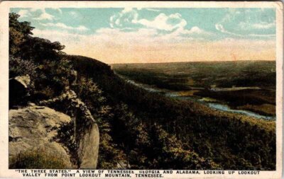 PANORAMIC SCENE Chattanooga Tennessee Historic Old Photo 1