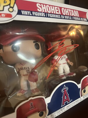 Shohei Ohtani Autographed Dual Funko Pop w/ JSA - Angels / Dodgers