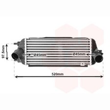 VAN WEZEL Ladeluftkühler für Kia Sportage 3 SL Kühler Ladeluft 1.7 CRDI Neu