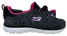 Skechers Women's Summits Quik Getaway Slip On Shoes Black/Pink Size:7.5 162P