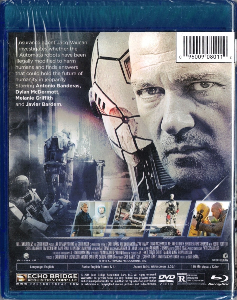 Antonio Banderas AUTOMATA Blu-ray MELANIE GRIFFITH Dylan McDermott