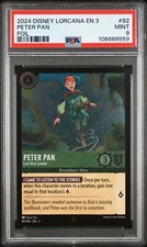 2024 Disney Lorcana Into The Inklands EN-3 PETER PAN Foil Rare 82 PSA 9 MINT
