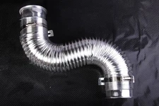 3" Air Intake Hose Flexible Pipe Filter Cold Feed Duct Induction Kit Silver 75mm