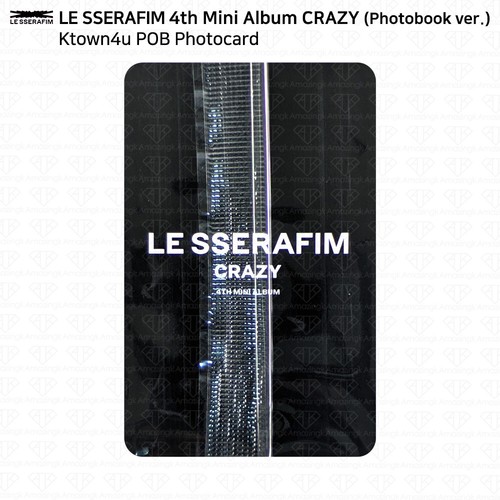 Le Sserafim 4th Mini Album CRAZY KKT Weverse Shop Oliveyoung Yes24 POB Photocard - Picture 57 of 83