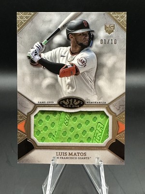 2024 Topps Tier One Luis Matos Gripping Relic #d  /10 RC Rookie Giants