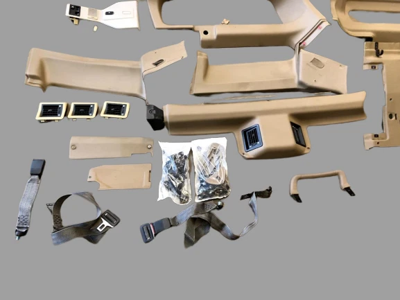 Land Rover Discovery 1 94-99 OEM Bahama Beige Complete Jump Seats W/ Rear Air Foto 4 de 4