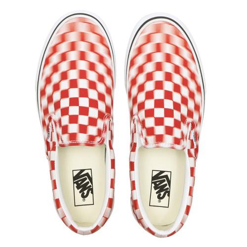 vans check red