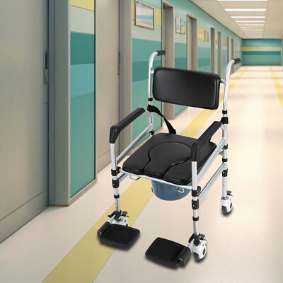 Height Adjustable Folding Shower Chair with Bidet, 352.74 lbs Capacity