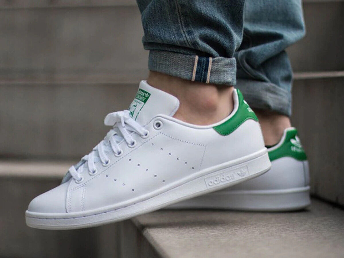 ADIDAS ORIGINALS STAN SMITH B24105 WHITE/GREEN WOMEN'S ADIDAS ORIGINALS STAN SMITH B24105 WHITE/GREEN WOMEN'S