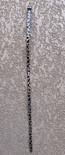 Adorable Justice Metallic Silver Leopard Print Belt for Girls Size XS - Picture 2 of 3