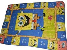 4A LN 42x58 Disney SPONGEBOB Squarepants Toddler Bed Comforter Blanket Quilt