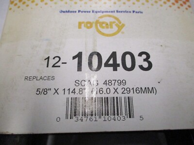 Rotary Belt 12-10403 V-Belt 5/8x115'' Stens Belt 265-046 48799 Scag