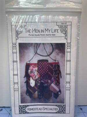 HOMESTEAD SPECIALTIES Sewing Pattern THE MEN IN MY LIFE - Purse from Men's Ties