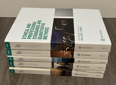 CFA Institute Books: Level I - Volumes 1-6 | eBay