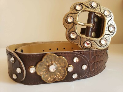 Handmade Swarovski crystal belt buckle Handmade Light Blue & Black Swarovski Crystal Belt Buckle  main image 4