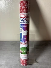 Siser Christmas HTV Heat Transfer Vinyl Red White Snowflake New Roll Sealed