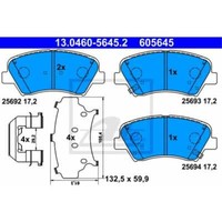 ATE BremsbeläGe BremsklöTze Vorne FüR Hyundai I30 GD 1.4 1.6 Crdi Coupe